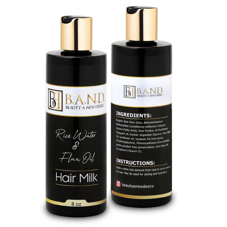Rice Water & Flax Oil Hair Milk | Beauty A New Desire